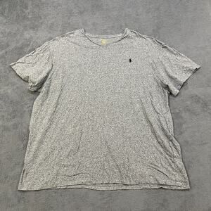 Polo Ralph Lauren Heather Gray Short Sleeve Jersey Crewneck T-Shirt Men’s Sz 3XB